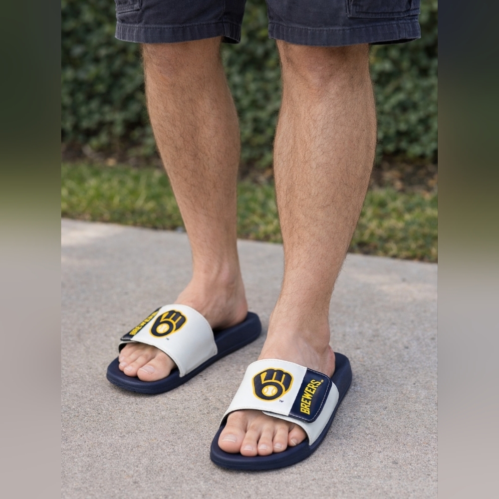 Men's Milwaukee Brewers Slide Sandals